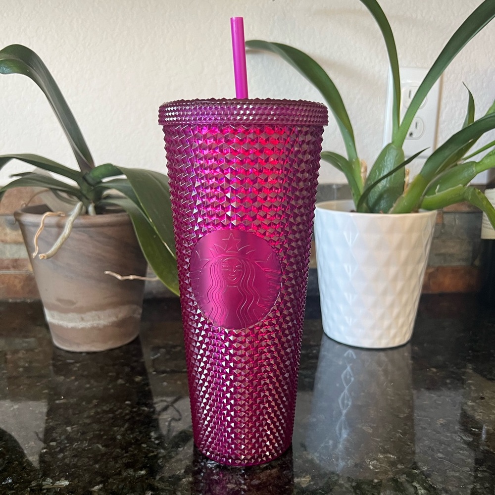 Magenta 24oz Studded Starbucks Tumbler